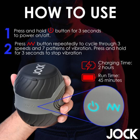 Jock 10X Vibrating and Squeezing Masturbator