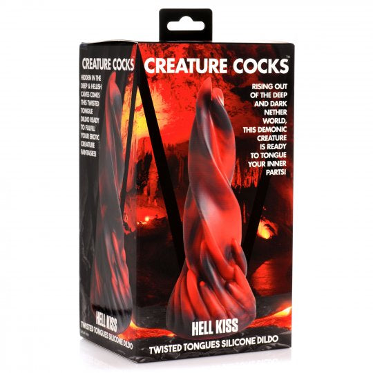 Creature Cocks Hell Kiss Twisted Tongues Silicone Dildo