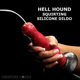 Creature Cocks Hell Hound Squirting Silicone Dildo