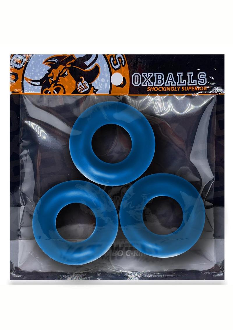 Oxballs Fat Willy Jumbo Cock Ring (3 Pack) Choose Color