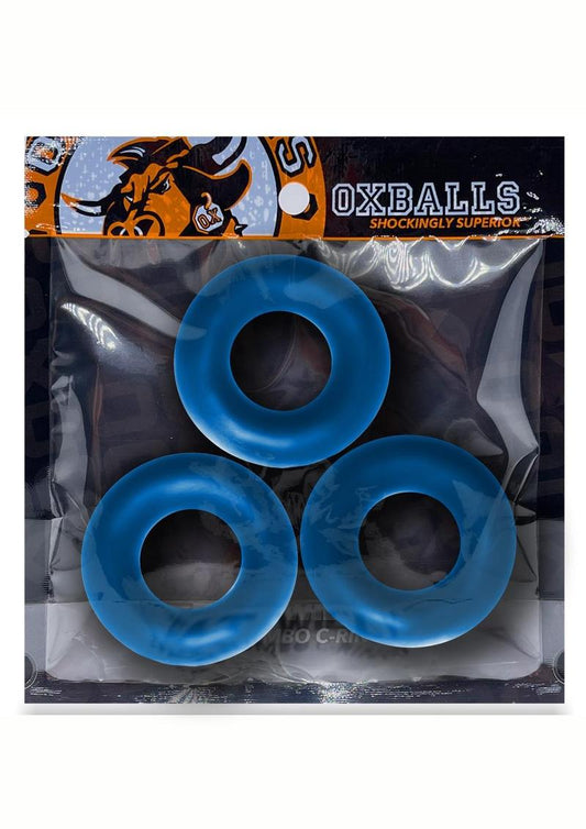 Oxballs Fat Willy Jumbo Cock Ring (3 Pack) Choose Color