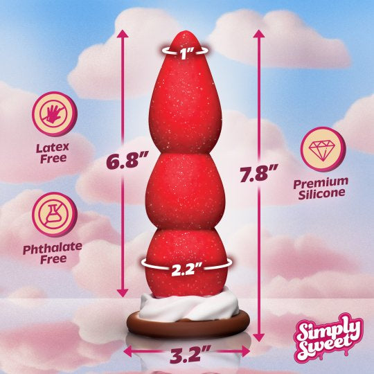 Simply Sweet Cream Premium Silicone Dildo