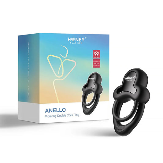 Honey Play Box ANELLO App Control Vibrating Double Cock Ring