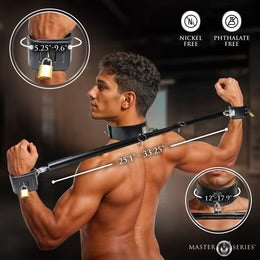 Master Series Dominion Bar Spreader Bar with Collar & Restraints (In Stock May 21st)