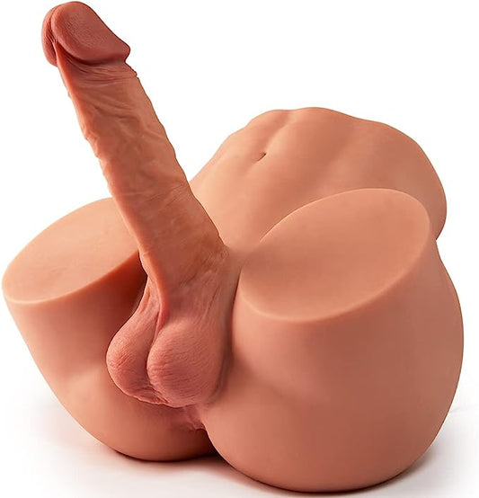 Goyha 10.5LB 2 in 1 Male Torso Sex Doll with Dildo and Balls