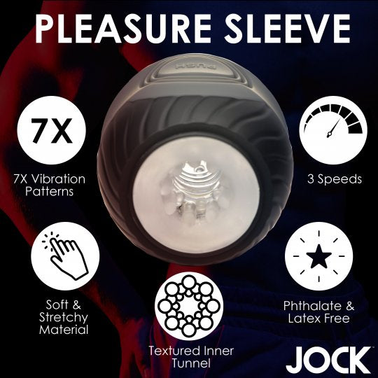 Jock 10X Vibrating and Squeezing Masturbator