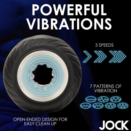 Jock 10X Vibrating and Squeezing Masturbator