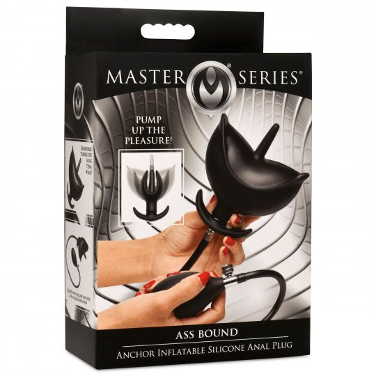 Master Series Ass Bound Anchor Inflatable Silicone Anal Plug