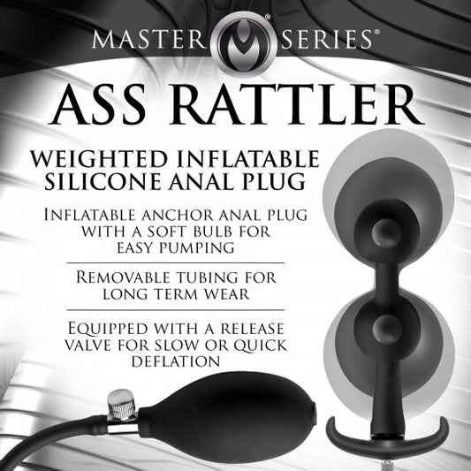 Master Series Ass Bound Anchor Inflatable Silicone Anal Plug