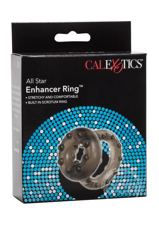 All Star Enhancer Ring Cock Ring- Smoke