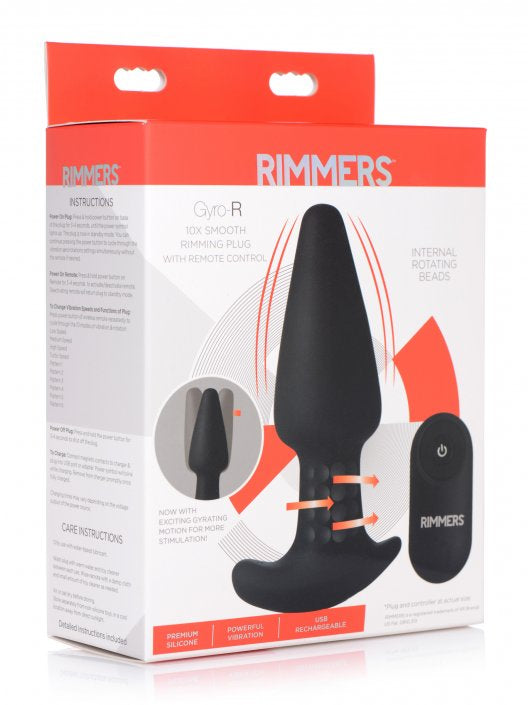 Rimmers Gyro-R 10X Smooth Rimming Plug with Remote Control