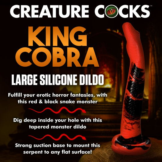 Creature Cocks King Cobra Silicone Dildo- 14 Inch