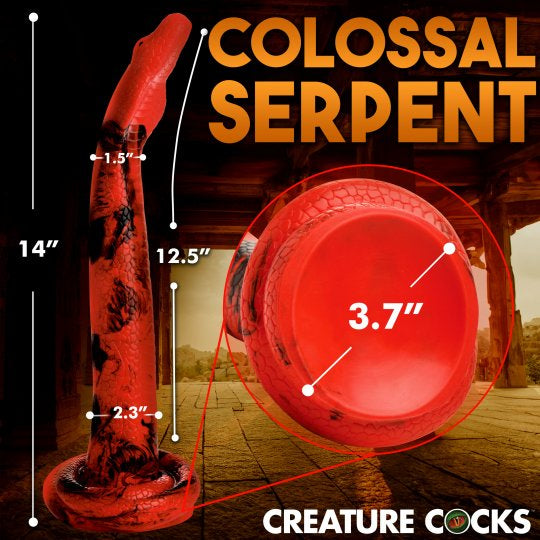 Creature Cocks King Cobra Silicone Dildo- 14 Inch