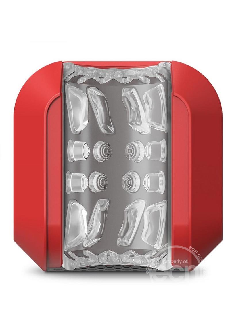 M for Men Slambox Rechargeable Masturbator-Red